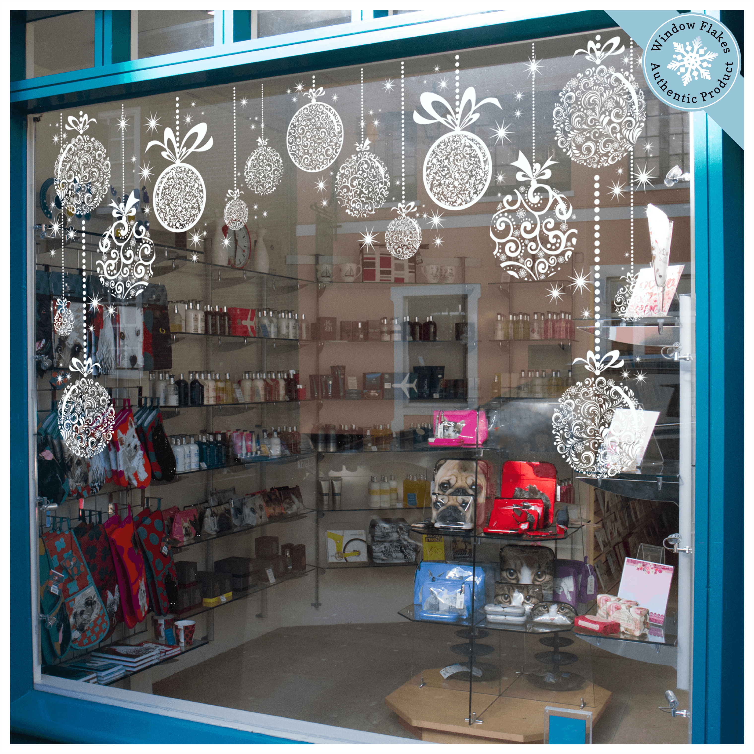 Ornament & Star Christmas Window Cling Epic Pack