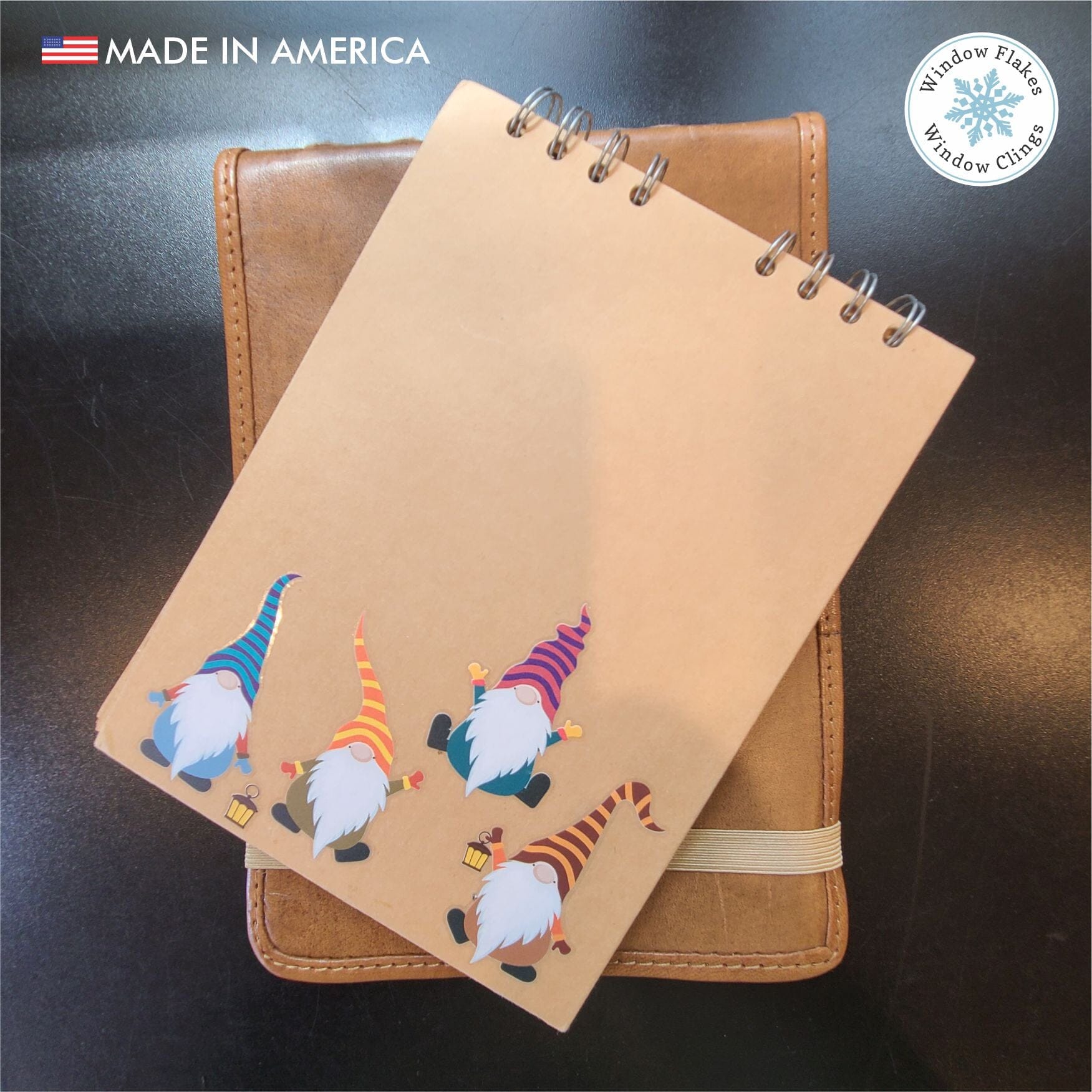 105 PCS Christmas Window Clings - Gnome Theme Winter Stickers For Glass Decorations