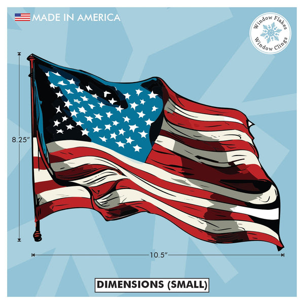 Old Glory / American Flag Window Cling
