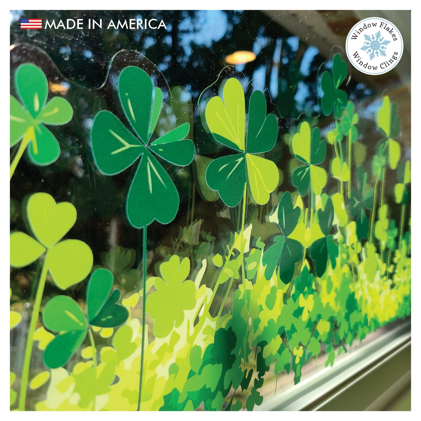 St. Patrick's Day Window Decorations | Shamrock Window Clings – Window ...