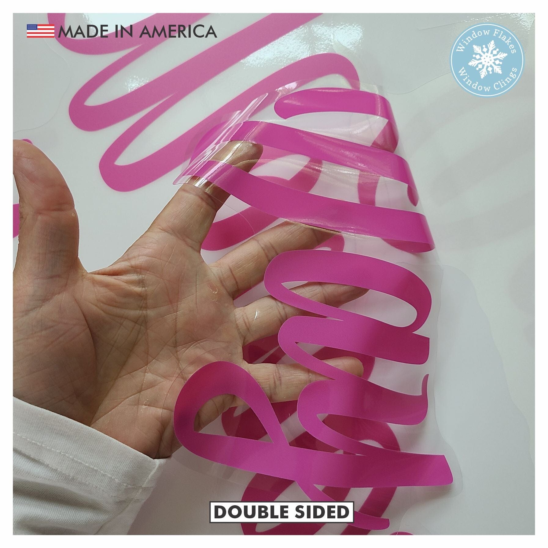 Happy Mother's Day Hot Pink Decal – Window Flakes
