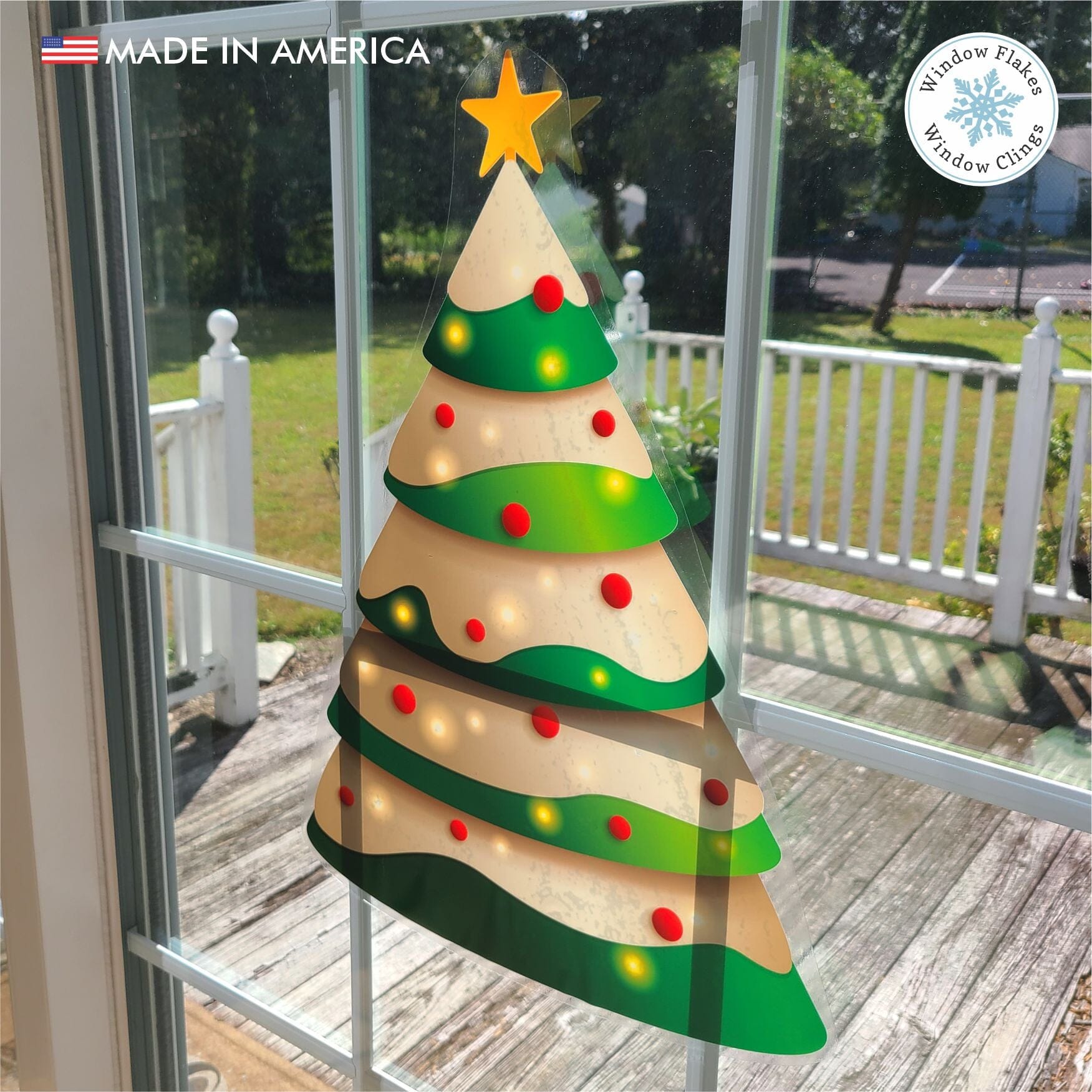 Décorations De Noël Autocollantes - Arbres De Noël Pour Fenêtre - Vinyl Amovible