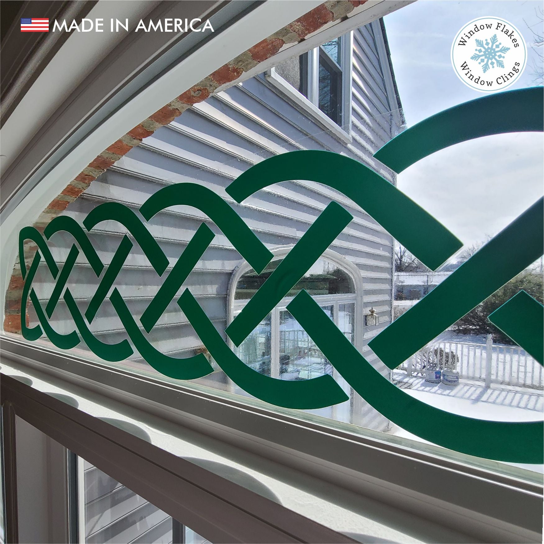 St. Patrick's Day Celtic knot Border Window Sticker Cling Decal ...