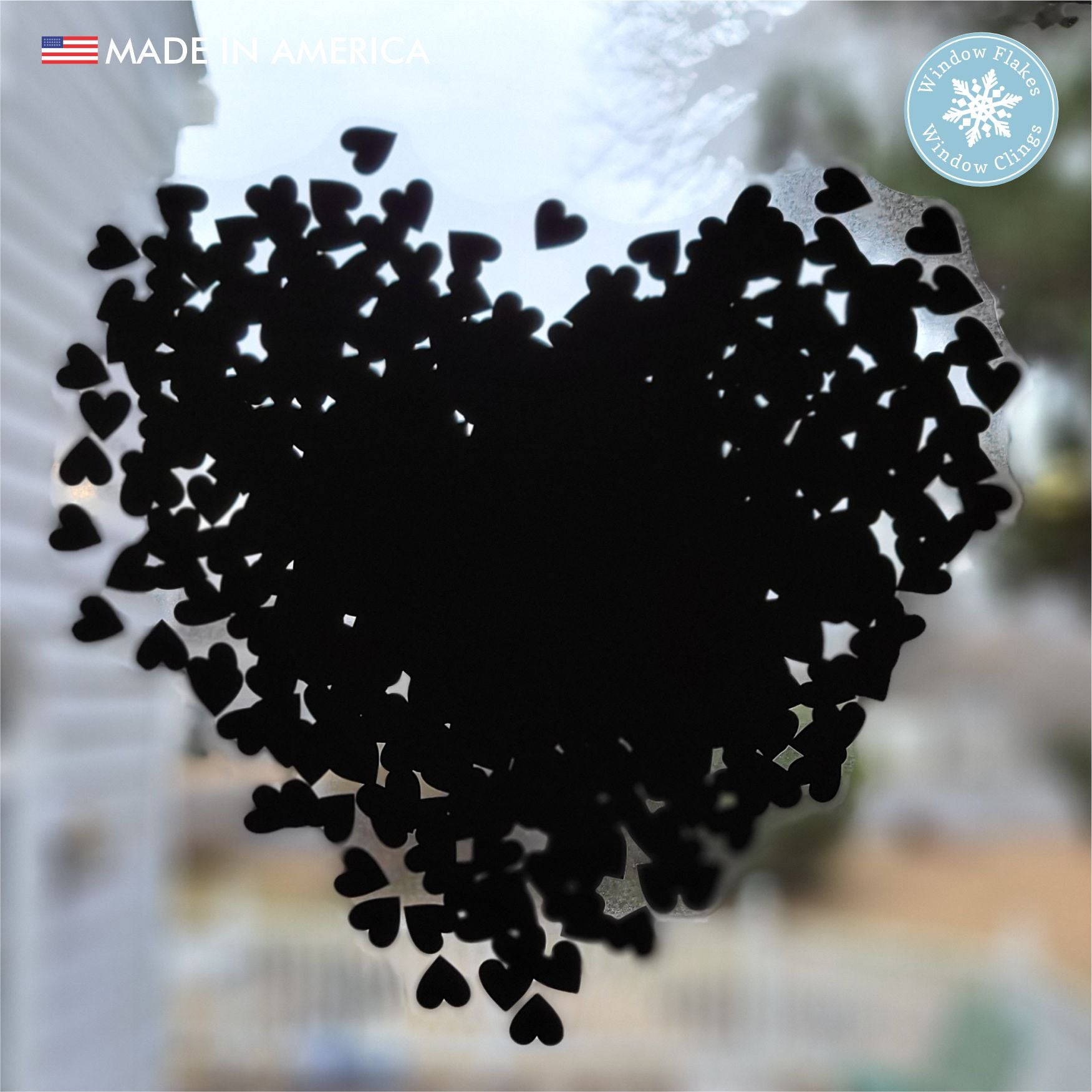Black Heart Decal, Halloween, Gothic, Valentines, Window Cling