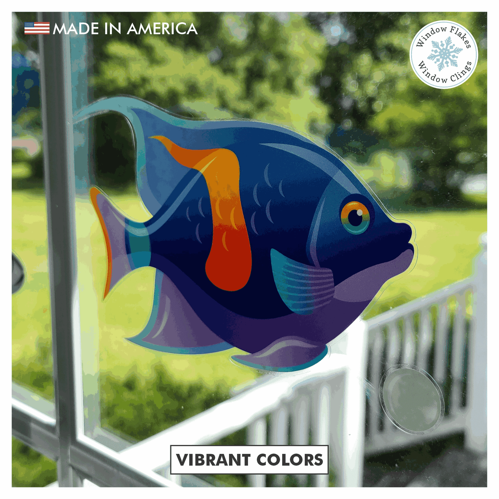 Tropical Fish Window Clings | Fish Window Decals/Stickers – Window Flakes