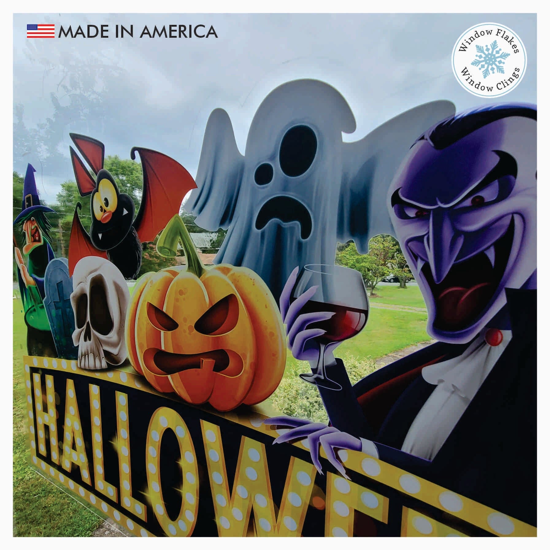 Halloween Characters Window Cling Decal/Sticker – Window Flakes