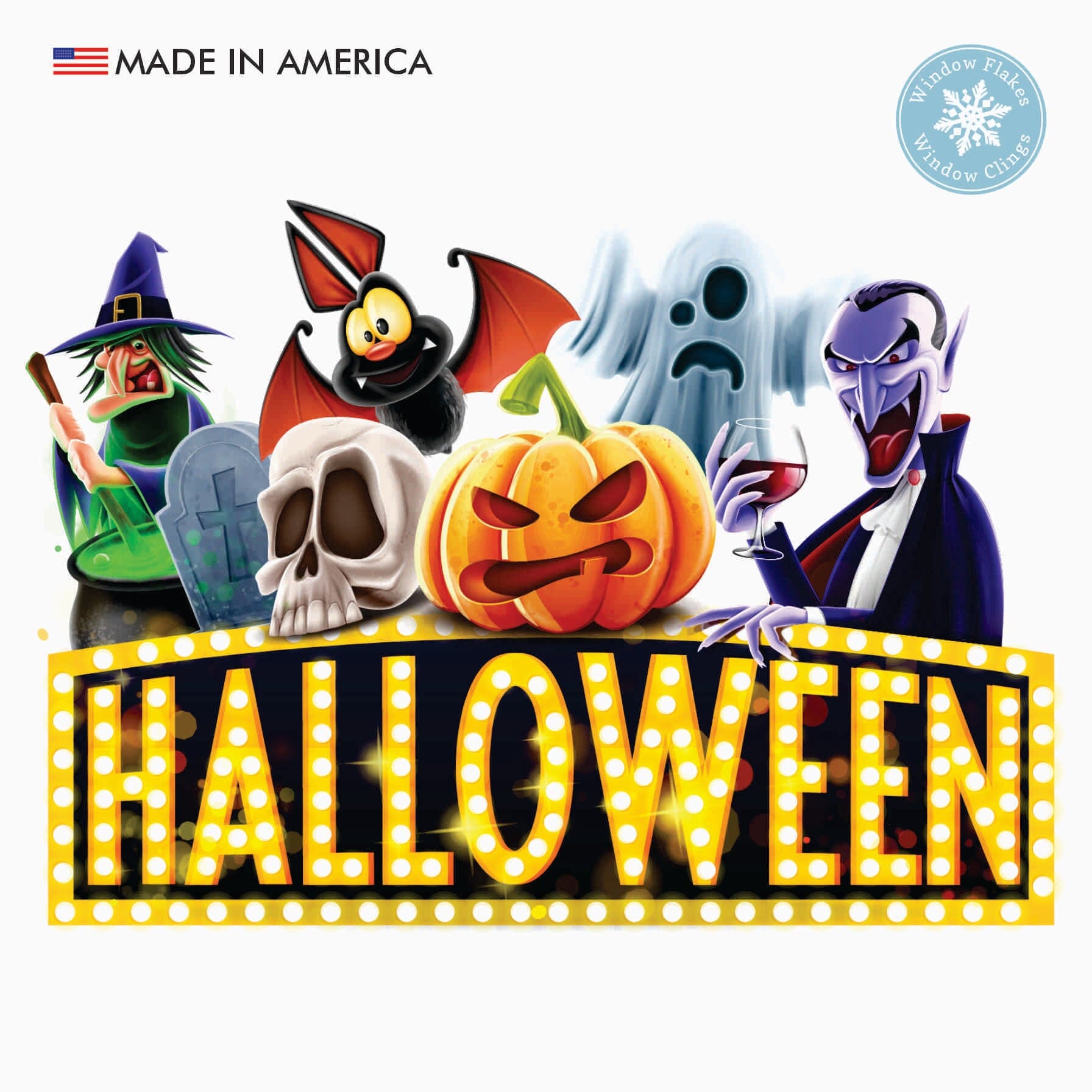 Autocollants Vitre Halloween – Set De 9 Décos Fantômes Roses, Waterproof, Sid