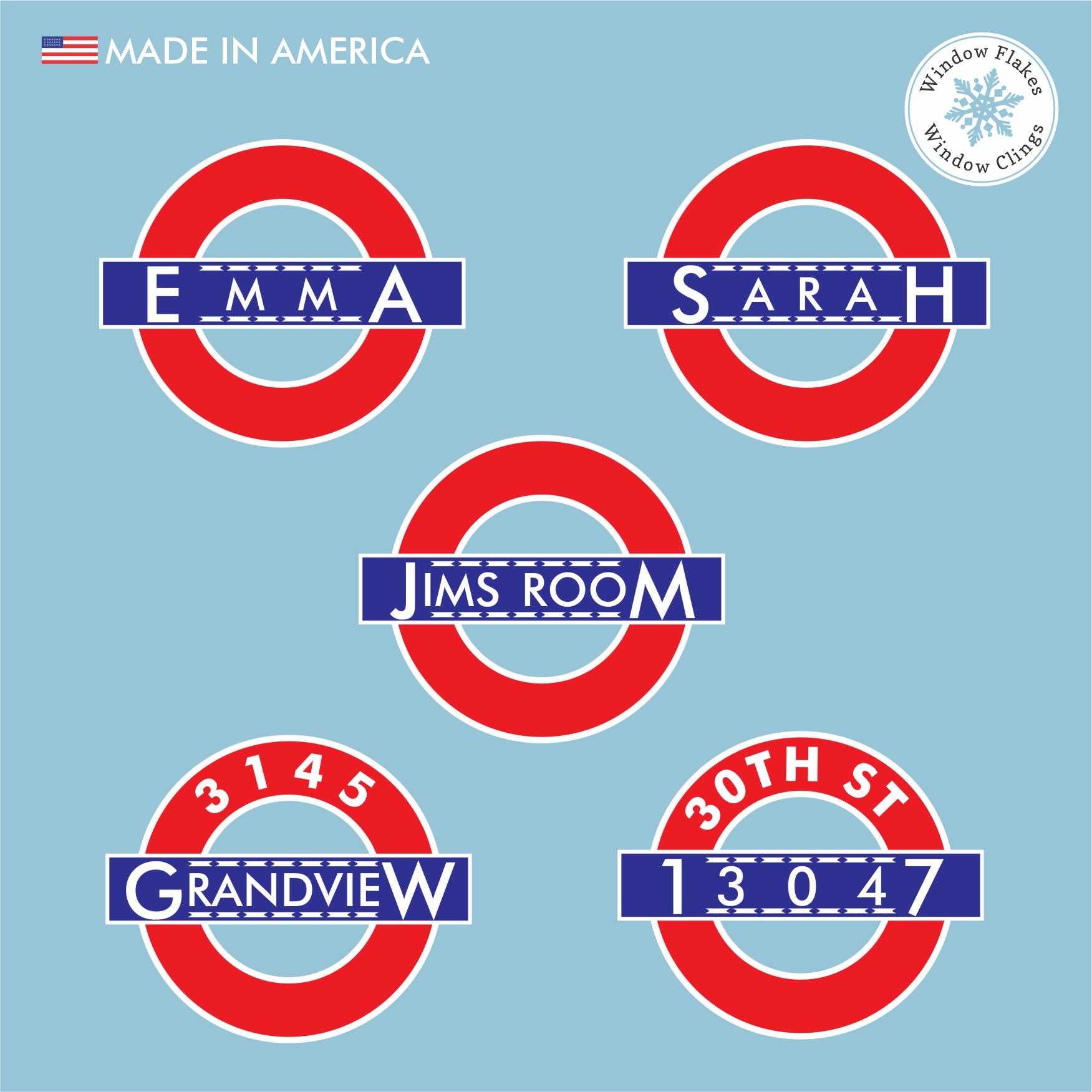 Customizable Vintage London Underground Signs, sticker or window cling ...