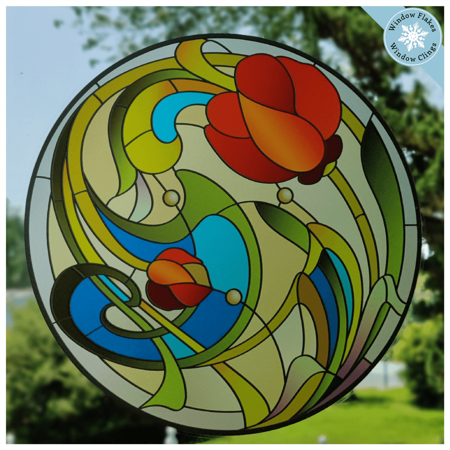 Tutorial: Stained Glass Look Tulip Window Cling Using Transparent Vinyl -  Cutting for Business